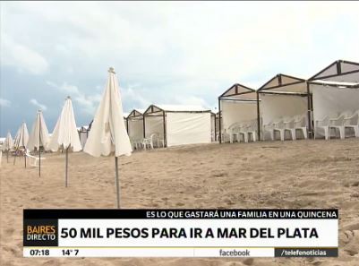 Estos son los precios para veranear en la costa argentina