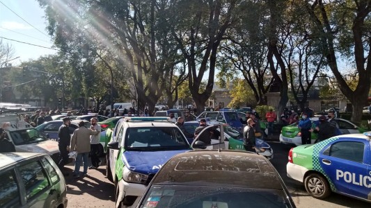 Reclamo salarial de policías de la Bonaerense en Almirante Brown