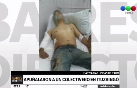 Paro de colectivos de la línea 216: otro chofer fue apuñalado en un intento de robo