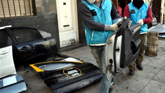 Golpe a los "Reyes del Corte": incautaron autopartes ilegales por un valor de 87 millones de pesos