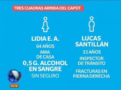 Quién es la conductora que arrastró al agente