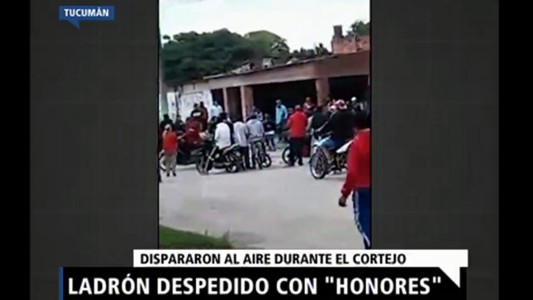 Tucumán: ladrón despedido con "honores"