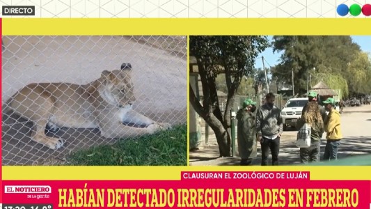 El gobierno nacional clausuró el Zoológico de Luján