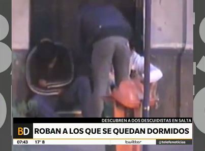 Roban a los que se quedan dormidos en la calle