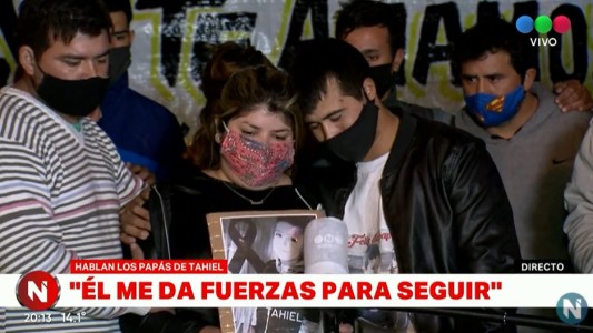 El dolor de los papás de Tahiel, muerto en una picada: "él me da fuerzas para seguir"