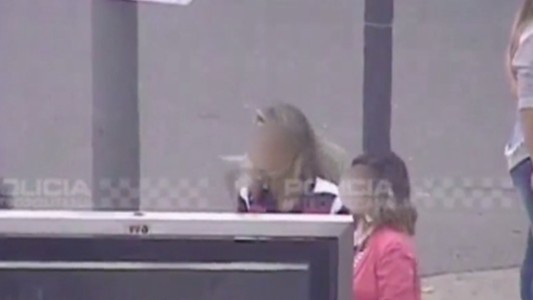 Video: un ladrón in fraganti en la 9 de Julio