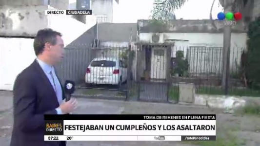 Festejaban un cumpleaños y los asaltaron: un herido