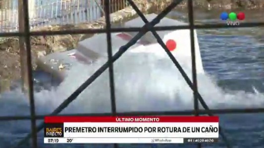 El Premetro está interrumpido por un anegamiento