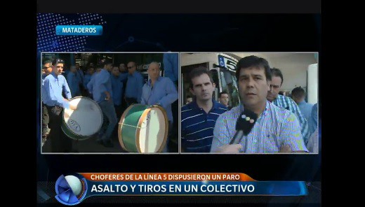 Asalto y tiros en un colectivo