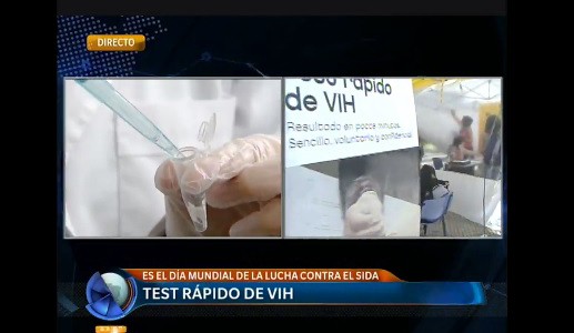 Test rápido de VIH en plaza San Martín