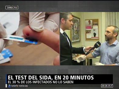 El test de Sida en 20 minutos