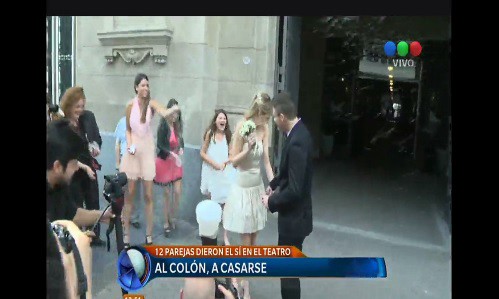 Historias de las parejas que se casaron en el Teatro Colón