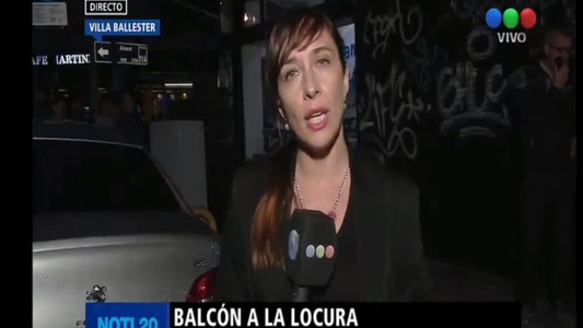 Festejaban el fin de curso y les tiró un televisor por el balcón