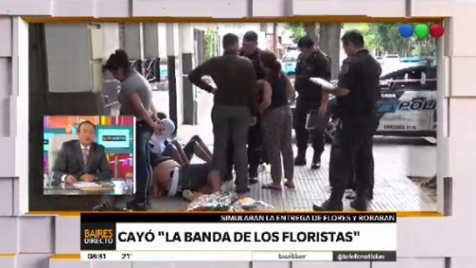 Cayó la "banda de los floristas"