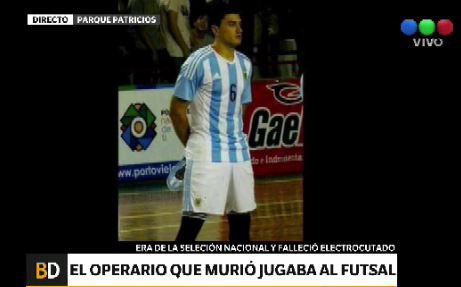 Operario del subte que murió era jugador de la selección de futsal
