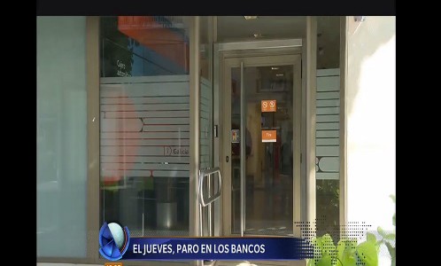 El jueves habrá paro de bancos