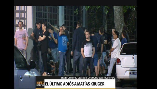 Dolor en la despedida de Matías Kruger