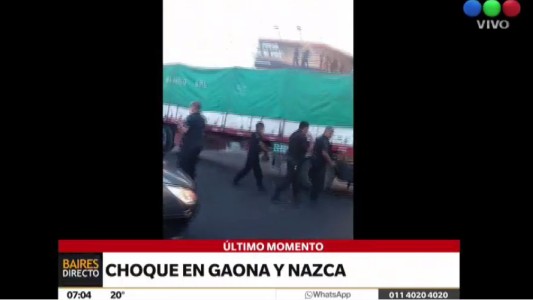 Choque en Gaona y Nazca