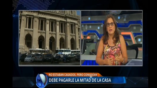 Se separaron sin estar casados pero igual debe pagarle la mitad de la casa