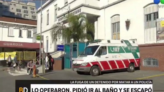 Un preso por homicidio se fugó del Hospital Pirovano