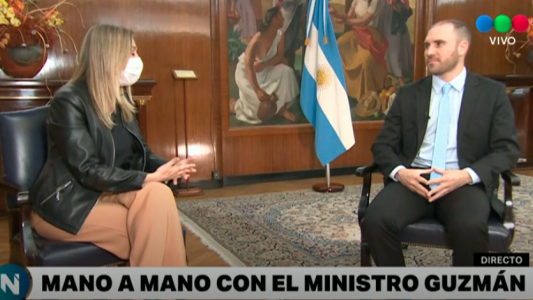 Guzmán habló con Telefe Noticias: "El objetivo es reducir la inflación"