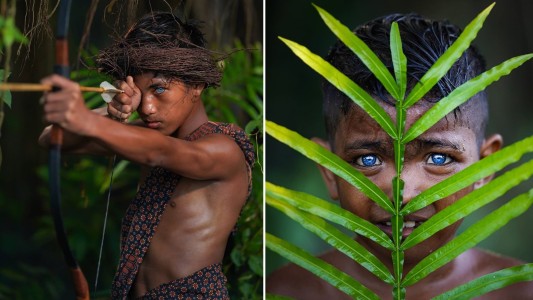 Ojos brillantes y azules: la tribu que sorprende por una mutación genética