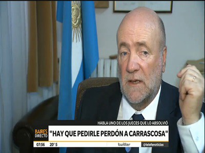"Hay que pedirle perdón a Carrascosa"