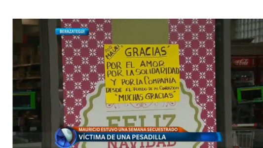 Joven liberado: una familia agradecida