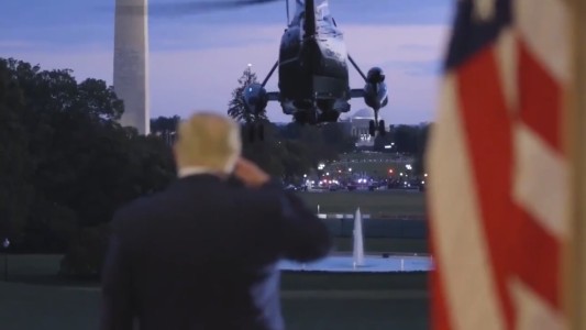 Trump convirtió su alta médica en un instantáneo spot de campaña