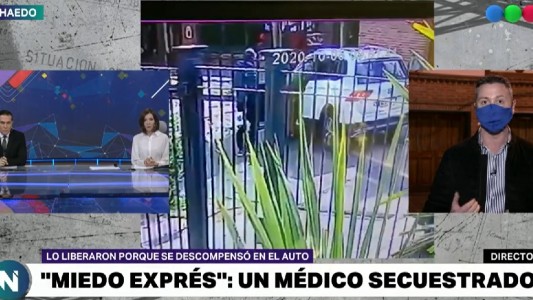 Video: secuestraron a un médico y lo liberaron porque se había descompensado