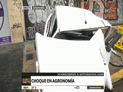 Accidente en el barrio Agronomía