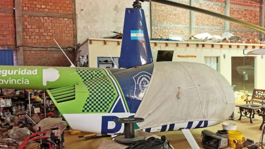 Encuentran un helicóptero de la Policía Bonaerense durante un allanamiento en Paraguay