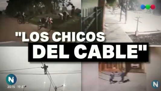 Así roban "los chicos del cable" otra moda delictiva que afecta a todo un barrio