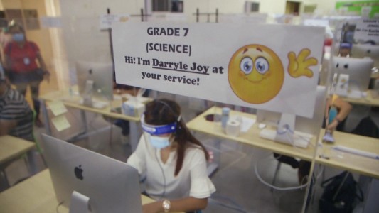 Call center docente para ayudar a los alumnos en Filipinas