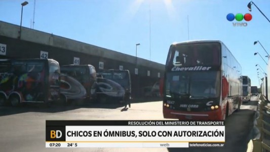 Los chicos podrán viajar solos en ómnibus con autorización