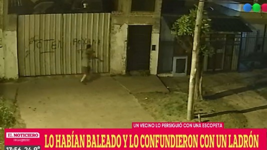 Video: creyó que era un ladrón y casi lo mata de un escopetazo