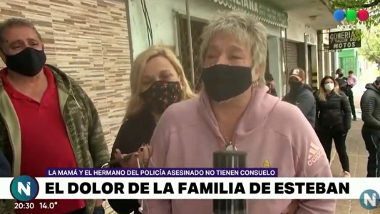 La madre del policía asesinado en Barracas cree que su hijo no disparó por temor a ir preso