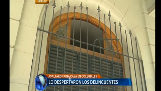 Lo despertaron los delincuentes