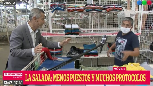 Con nuevo protocolo reabrió la feria La Salada, luego de 7 meses