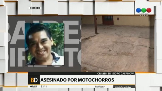 Salió de visitar a su padres y fue asesinado por motochorros