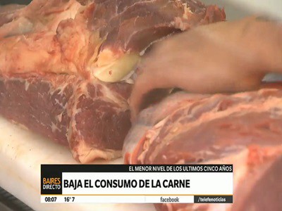 Bajó el consumo de carne