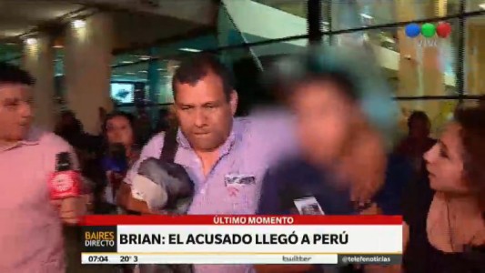 El acusado de asesinar a Brian ya está en Perú