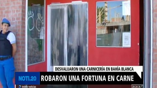 Robaron una fortuna en carne