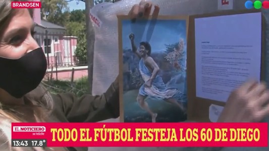 De todos lados le llegan regalos a Maradona por sus 60 ¿hay fiesta en Brandsen?