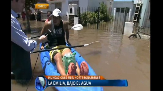 Baja el agua en Santa Fe y se inunda el norte bonaerense