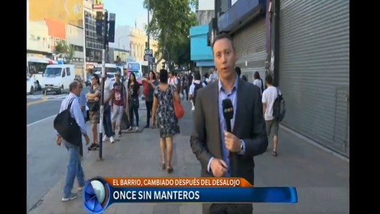 Once sin manteros: los cambios después del desalojo