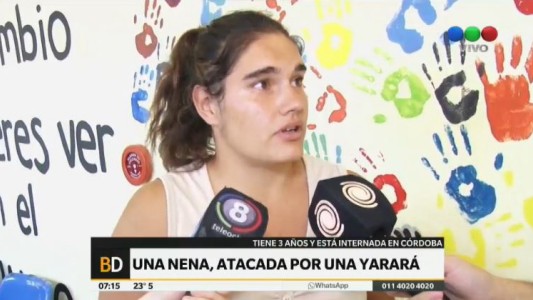 Una víbora yarará mordió a una nena de tres años mientras estaba durmiendo