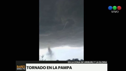 Se registró un tornado en La Pampa