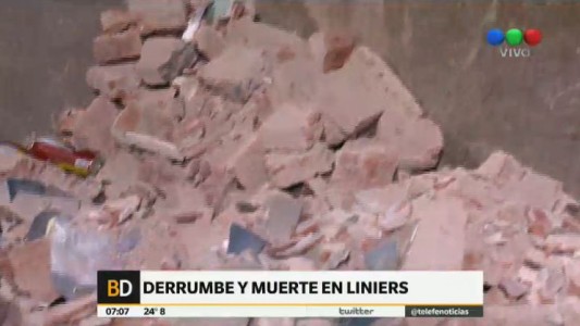 Derrumbe en Liniers: un obrero muerto