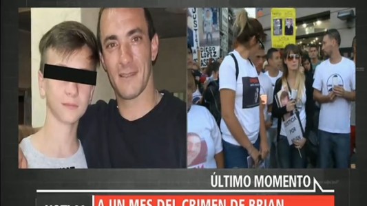 Marcha y reclamo a un mes del asesinato de Brian